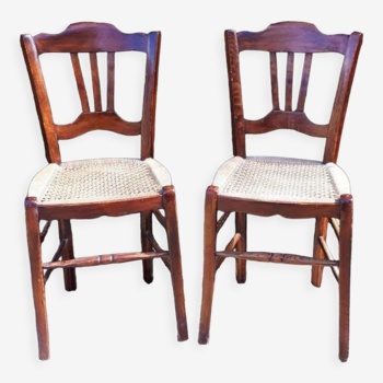 Pair of roped chairs