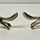 6 Vintage Silver Metal Knife Rests - Elegant Fox Design