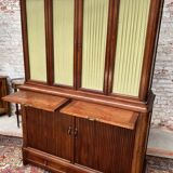 Large mahogany library in Louis XVI style stamped from the Bettenfeld House in Paris.