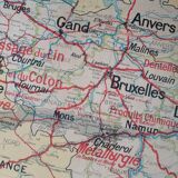 Old Vidal Lablache map: Belgium.