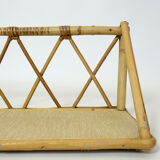 Rattan shelf from the 1960s-1970s.