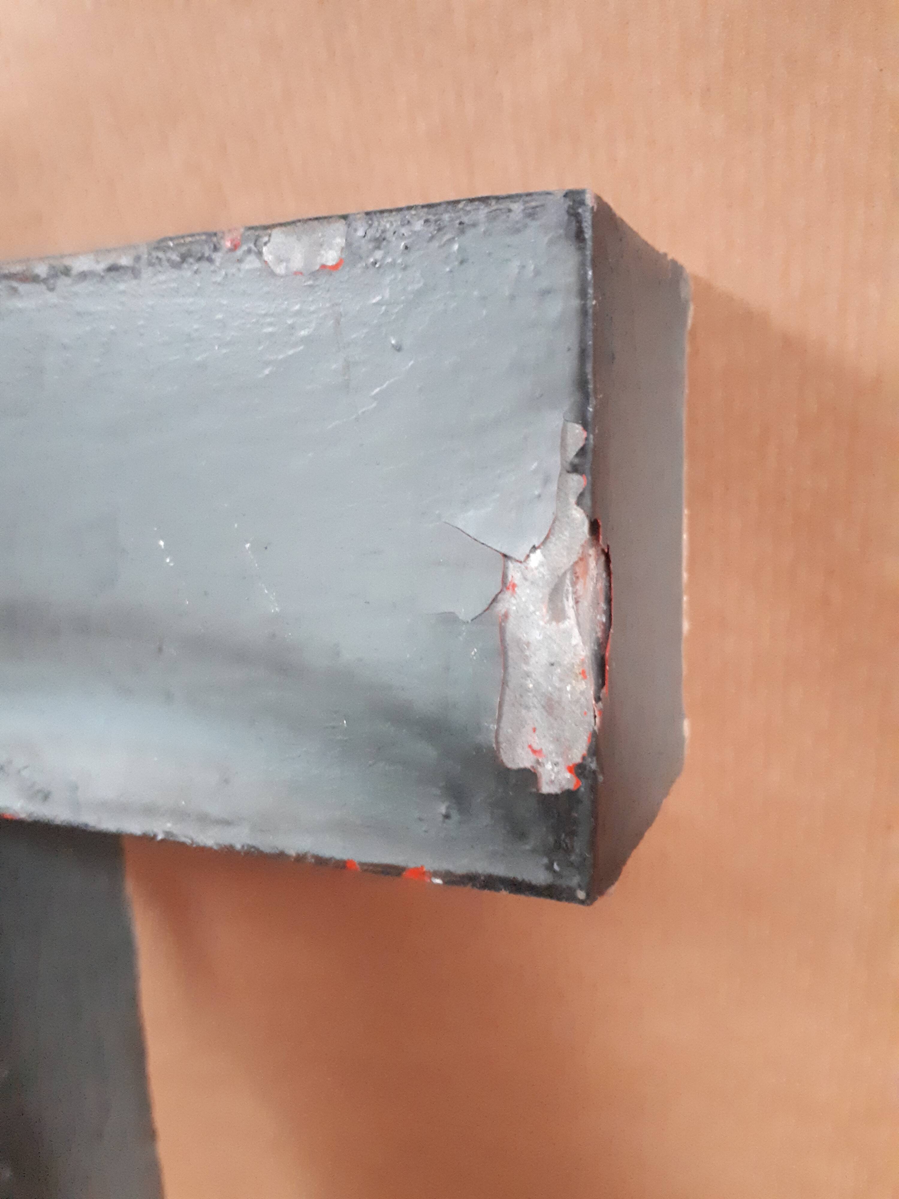 sign letter T metal zinc vintage 1950 1960