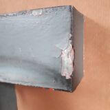 sign letter T metal zinc vintage 1950 1960