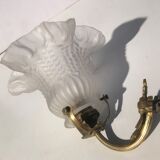 Brass Art Deco tulip sconce