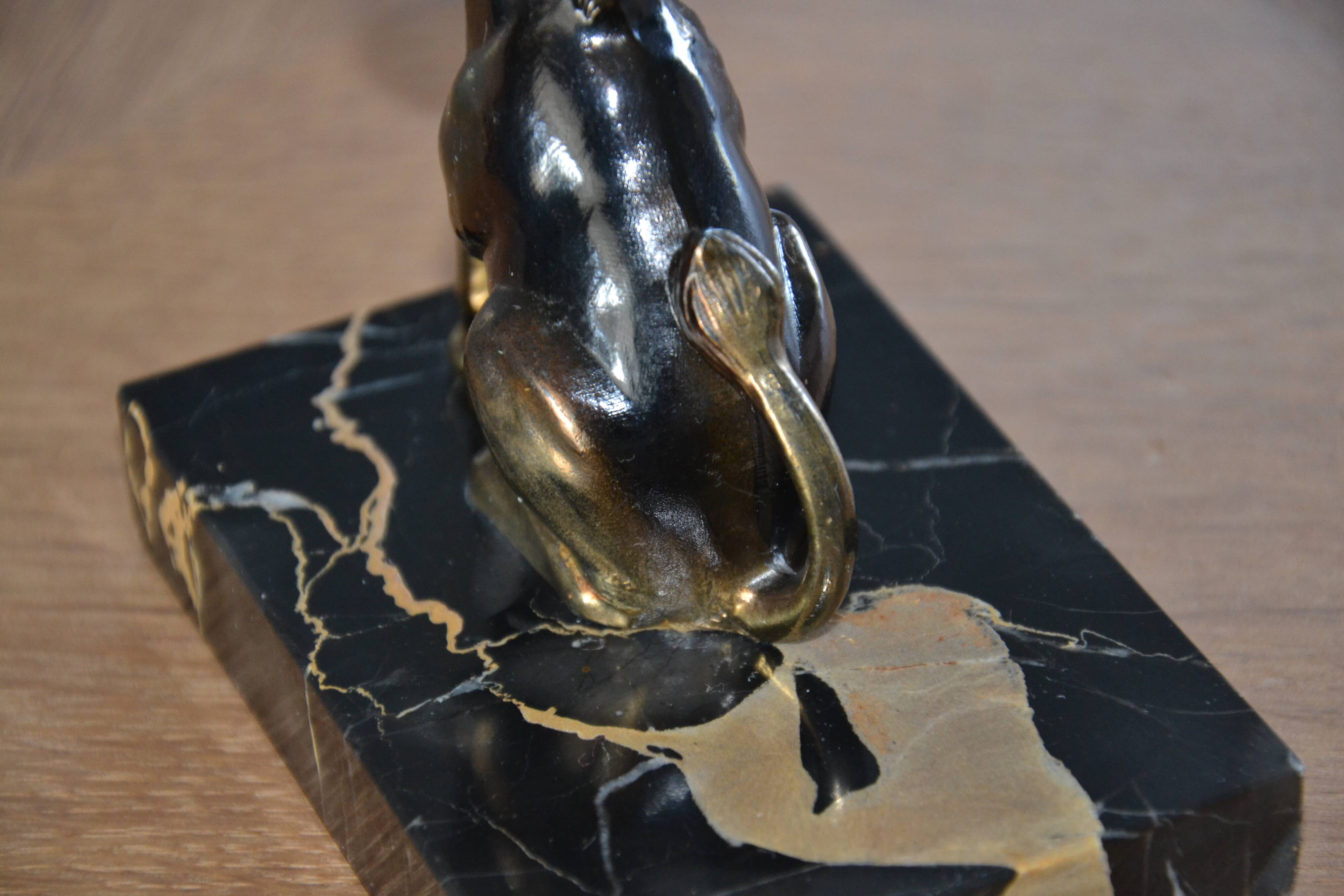 Free-standing donkey in resin