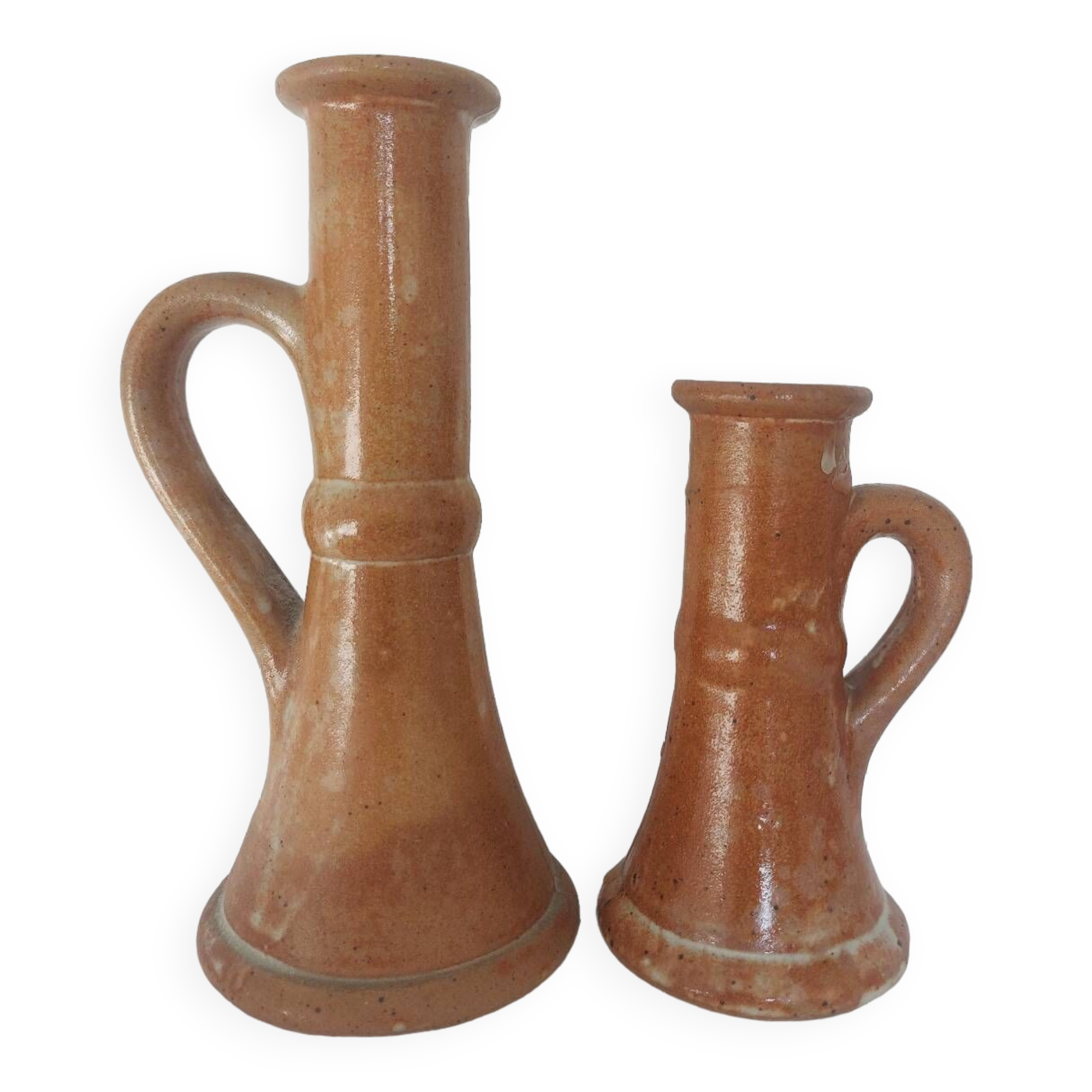 Set of 2 ceramic candle holders