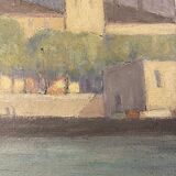 Landscape of the banks of the Saône mid-20th century