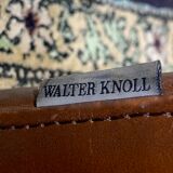 Walter Knoll bench, brown leather
