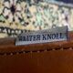 Walter Knoll bench, brown leather