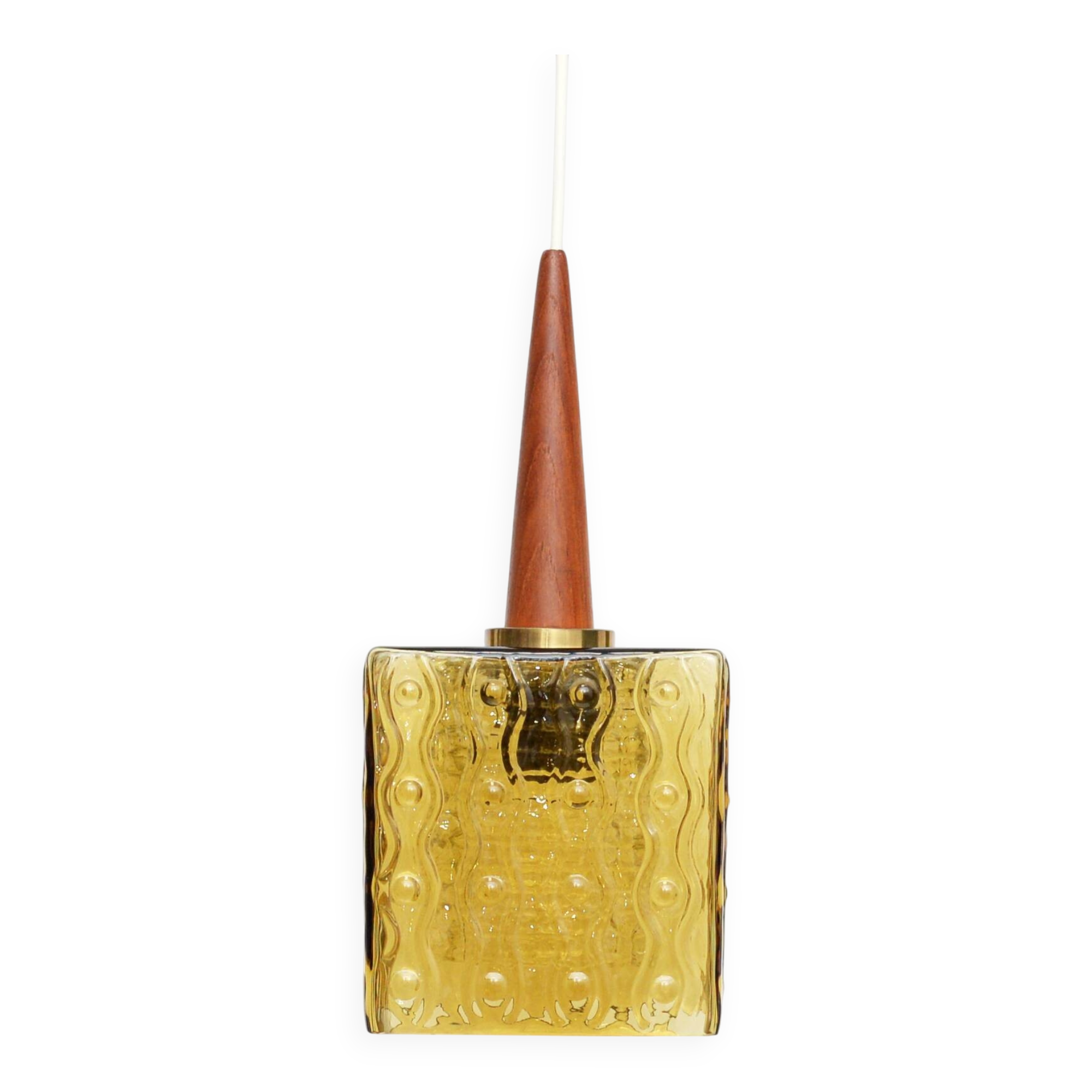 Teak lamp, design by Carl Fagerlund, Sweden, 1970s