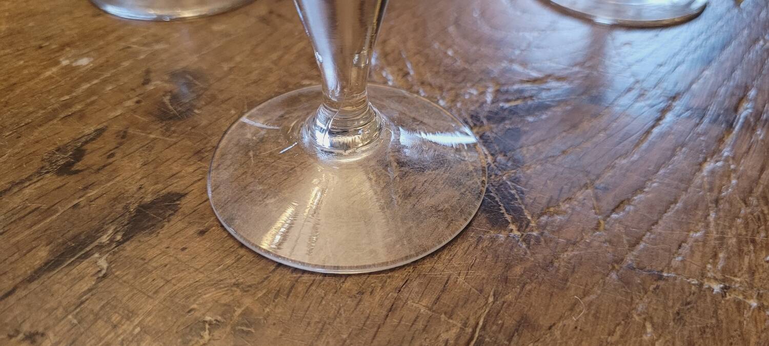 Late 19th century stemmed glasses