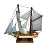 Wood model sailing 2 vintage masts