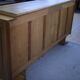 Brutalist Art Deco oak sideboard in the style of Charles Dudouyt / Gaston Poisson