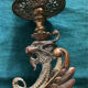 Chandelier ancien Bronze doré Dragon ailé