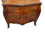 Louis XV style chest of drawers in marquetry flag