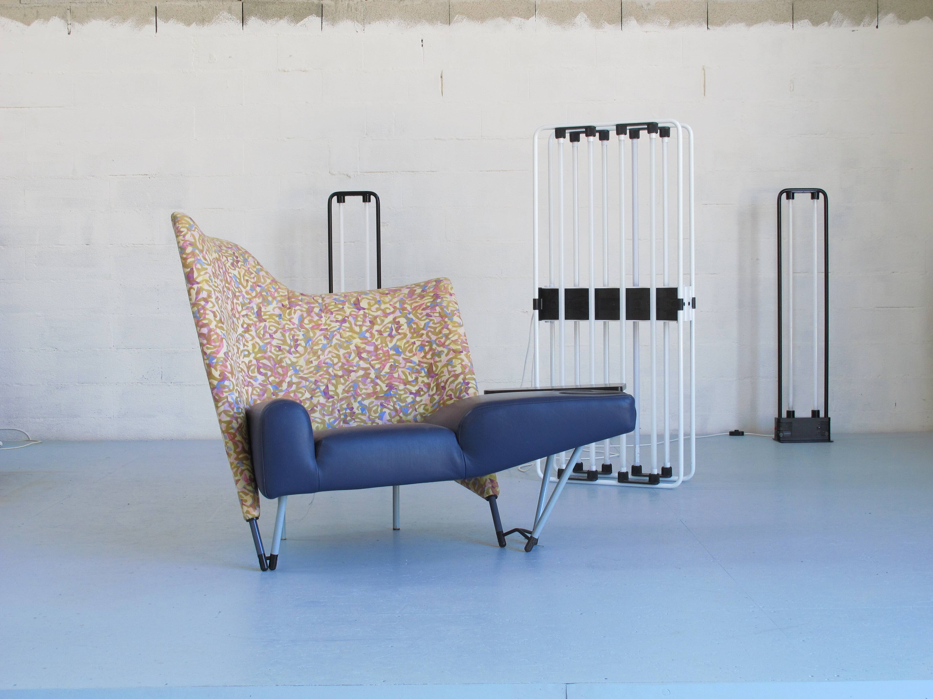 Pair of Duetto neon floor lamps, Zerbetto Italia, 1980s