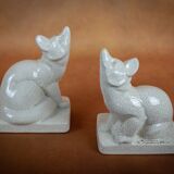 Louis FONTINELLE - Pair of fox-shaped bookends