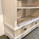 Bookcase, shelf, storage cabinet in solid wood white