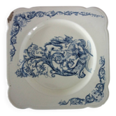 Renaissance-style ironstone serving dish from Clairefontaine, 19th century.