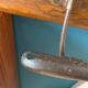 Old bistro wall coat rack
