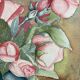 Aquarelle aux roses vintage
