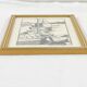 Lithograph print artist's proof signed Mr.Grimaud boat at dock
