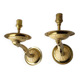Pair of bronze wall sconces