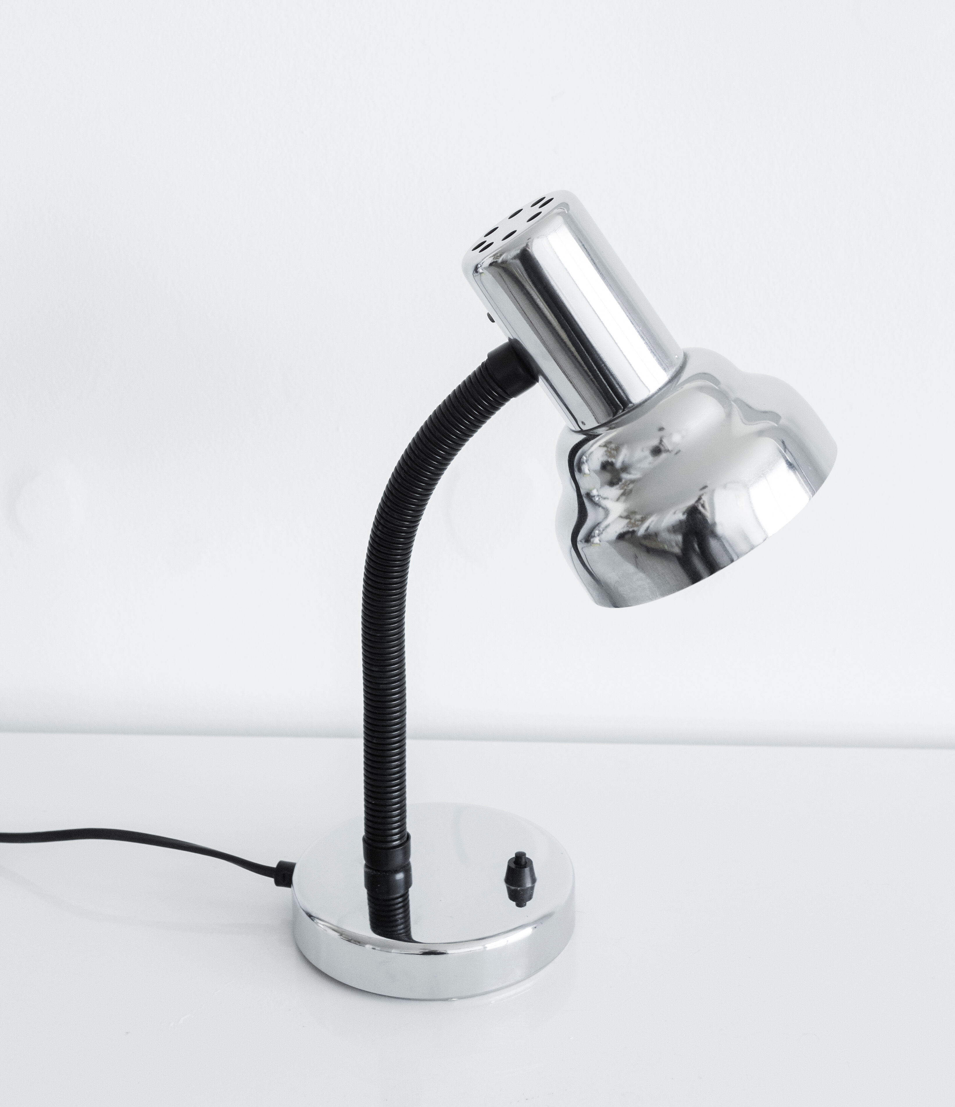 Lampe de bureau chrome vintage années 70