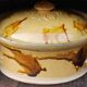 Old glazed terracotta terrine