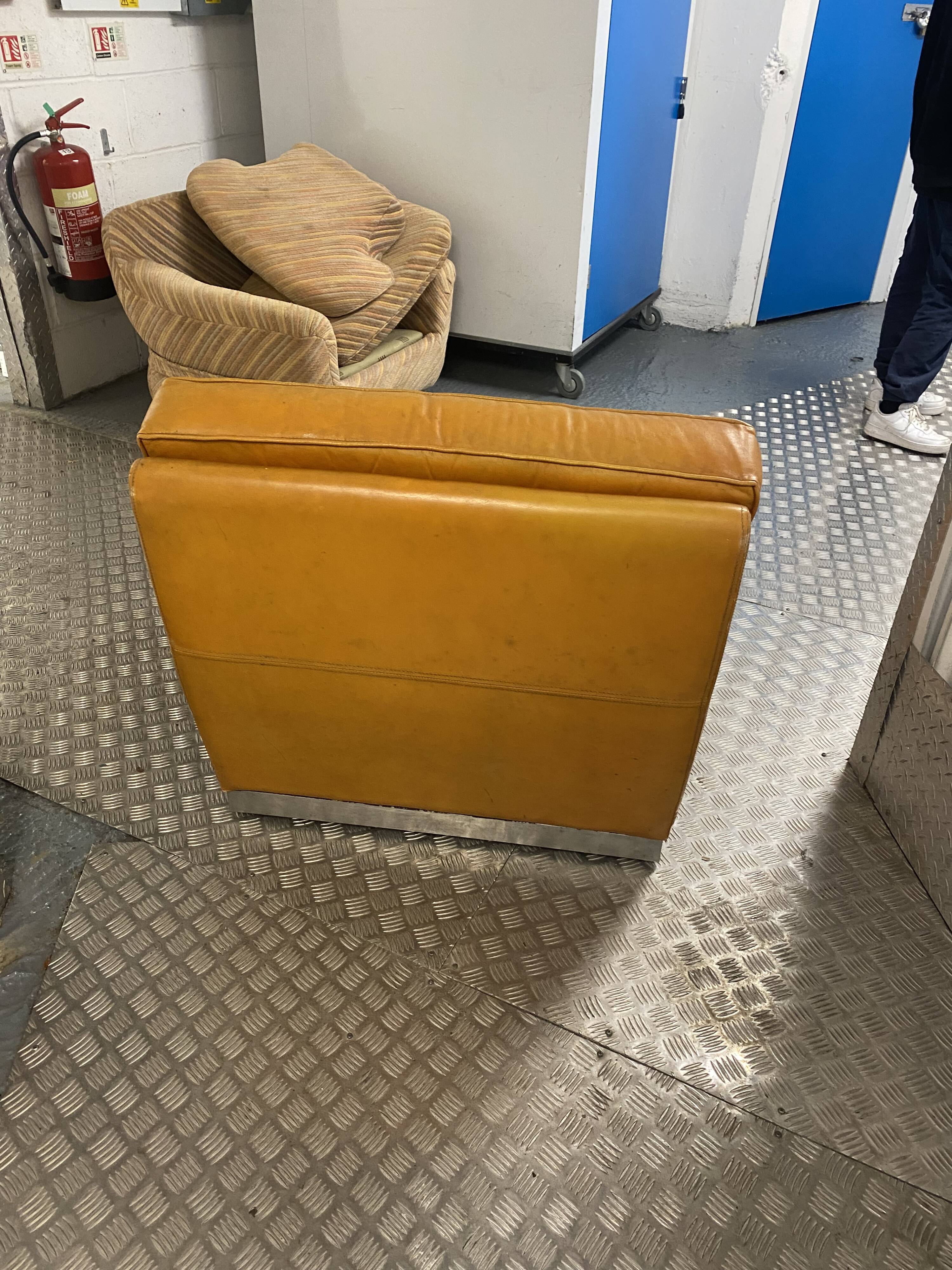 Jacques Charpentier Roche Bobois 1970s Leather Armchair DIY Vintage