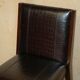 Chaises d'appoint Ralph Lauren Metropolis cuir patiné crocodile