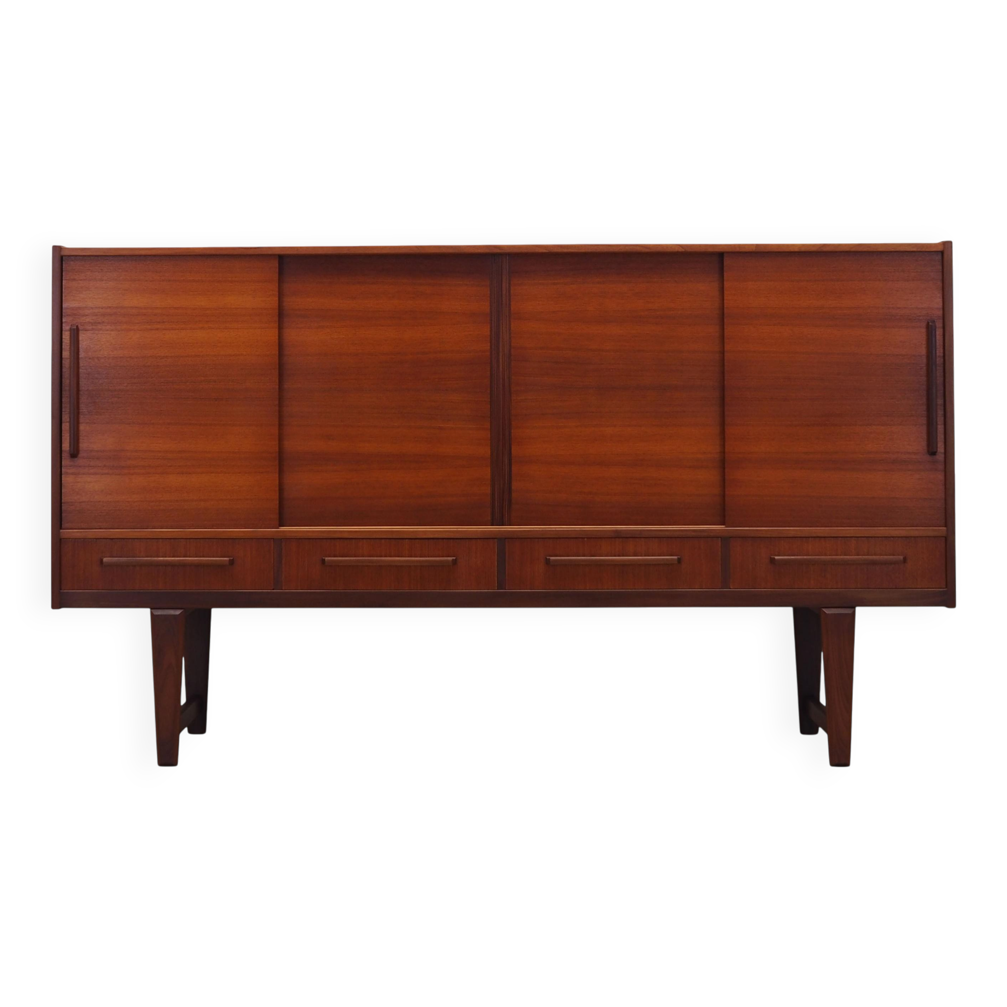 Teak highboard, Danish design, 1960s, manufacturer: PMJ Viby J