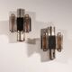 Danish Space Age wall sconces by Claus Bolby for Cebo Industri, 1970s