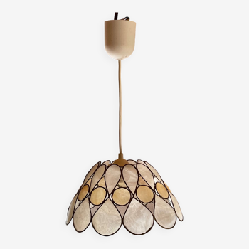 Vintage mother-of-pearl pendant light