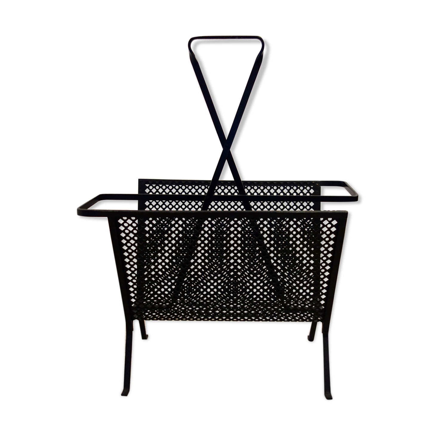 Mathieu Matégot's magazines rack from the 1950s
