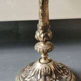 Pair of 3-arm curved chandeliers. Baroque/Rocaille style.