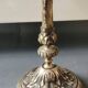 Pair of 3-arm curved chandeliers. Baroque/Rocaille style.