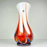 Hand-cut Murano glass vase by Carlo Moretti, Italy, 1970s.