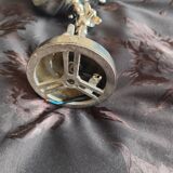 Adjustable brushed metal spotlight - articulated headlight lamp