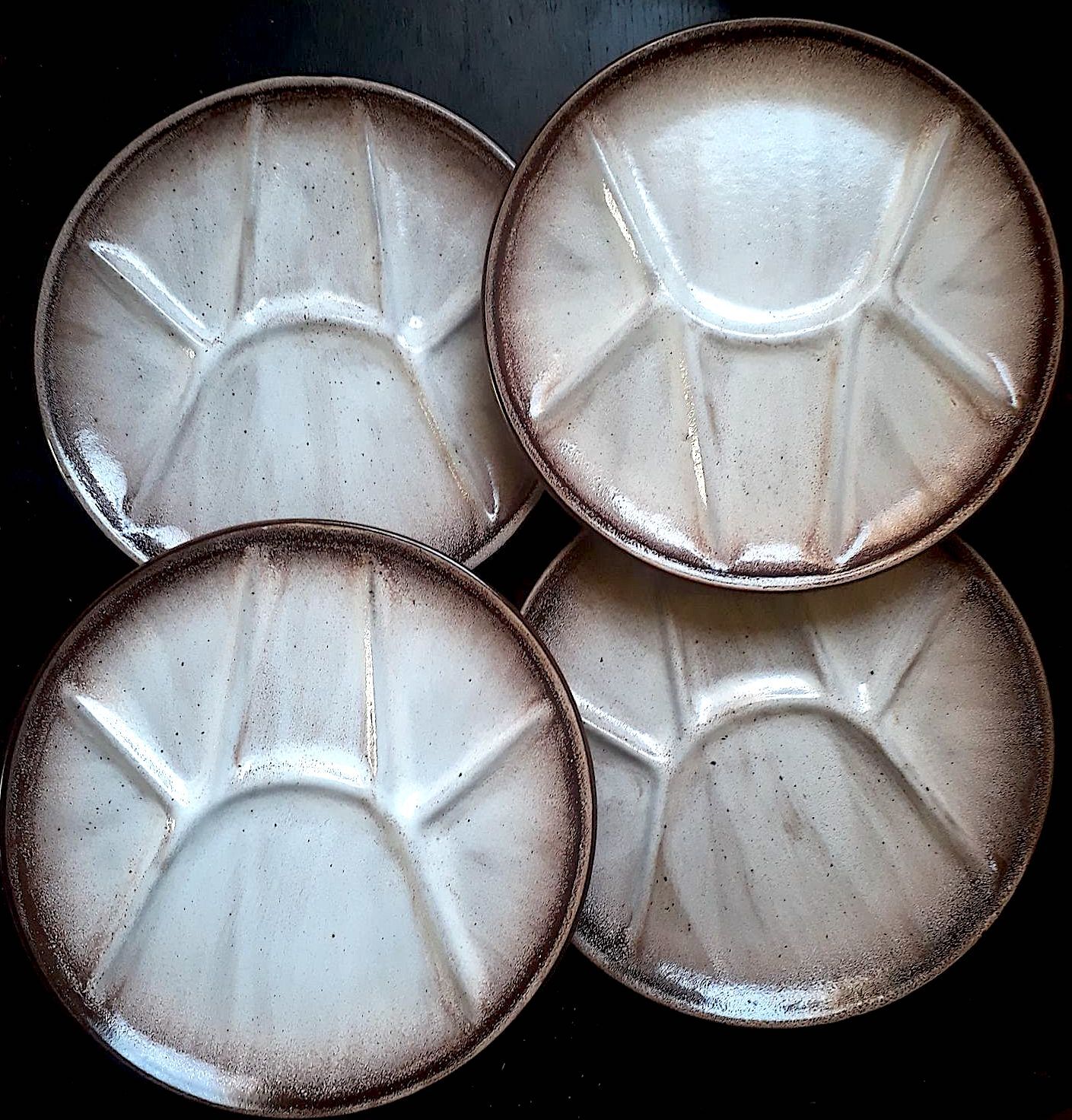Sandstone fondue plates
