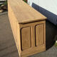 Large antique counter - solid raw wood tradesman's furniture