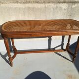 Piano bench in caning
