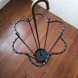 Wrought iron umbrella holder