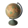 Globe terrestre verre Perrina 31cm vintage 1950