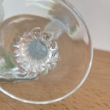 Deux verres à vin en cristal