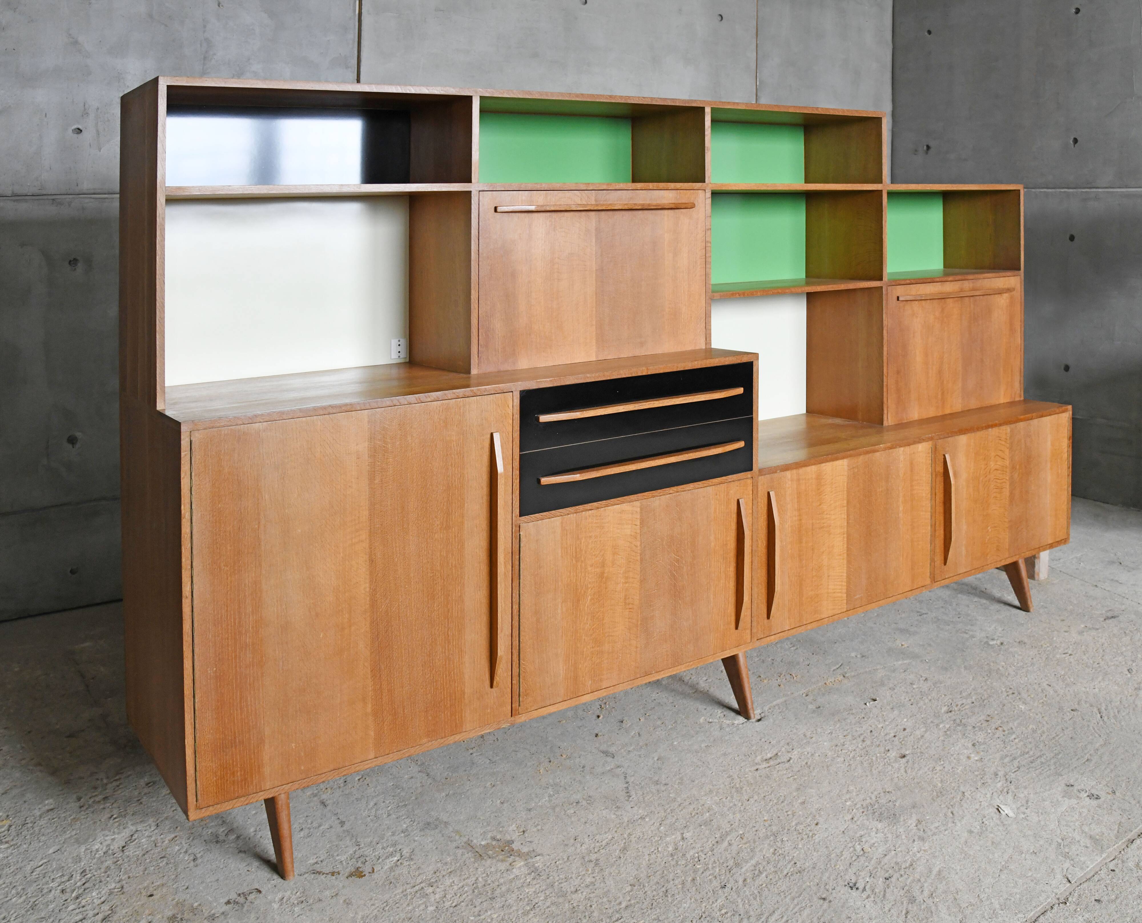 Oak high sideboard