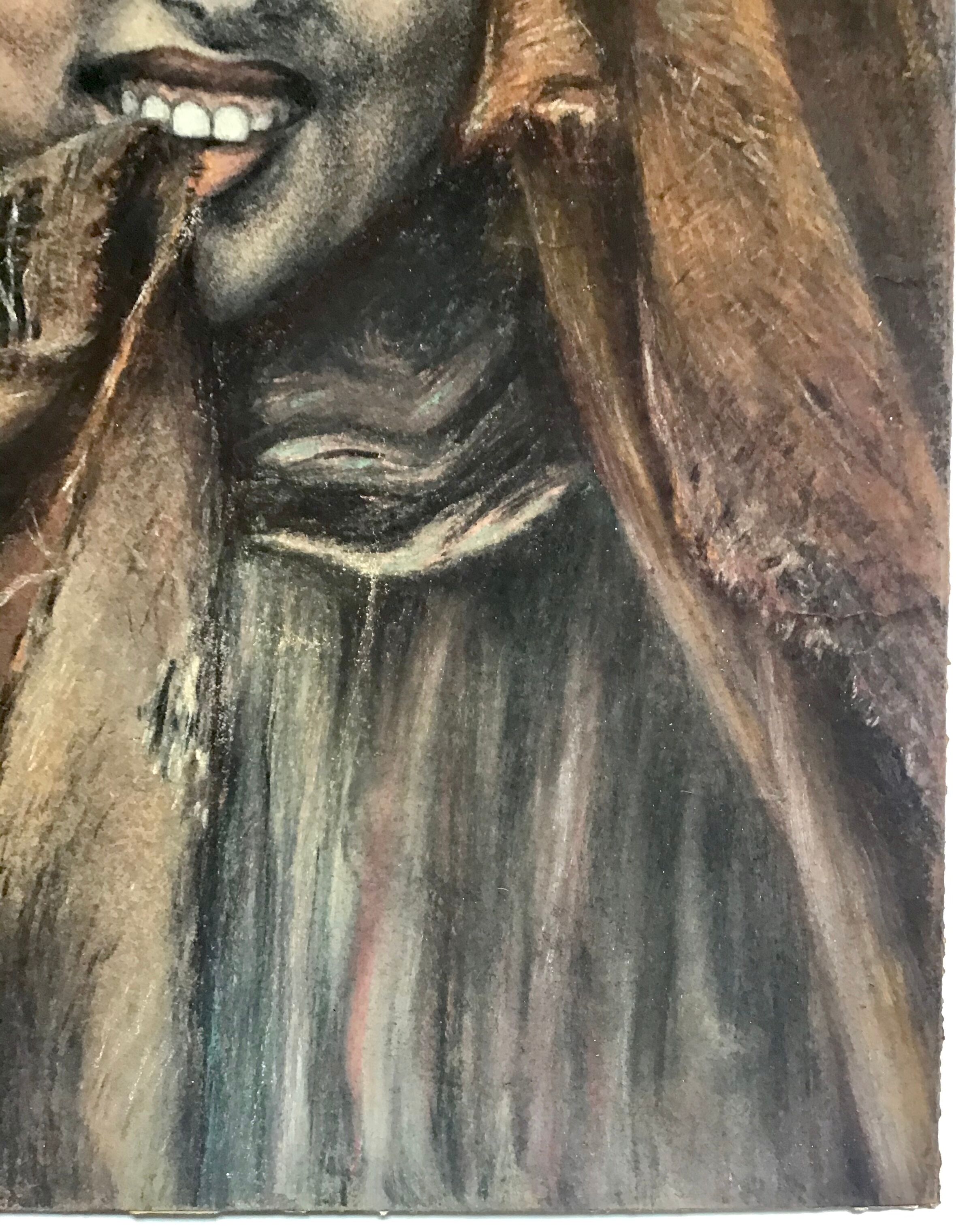 Portrait of a girl signed J Reux JJ
