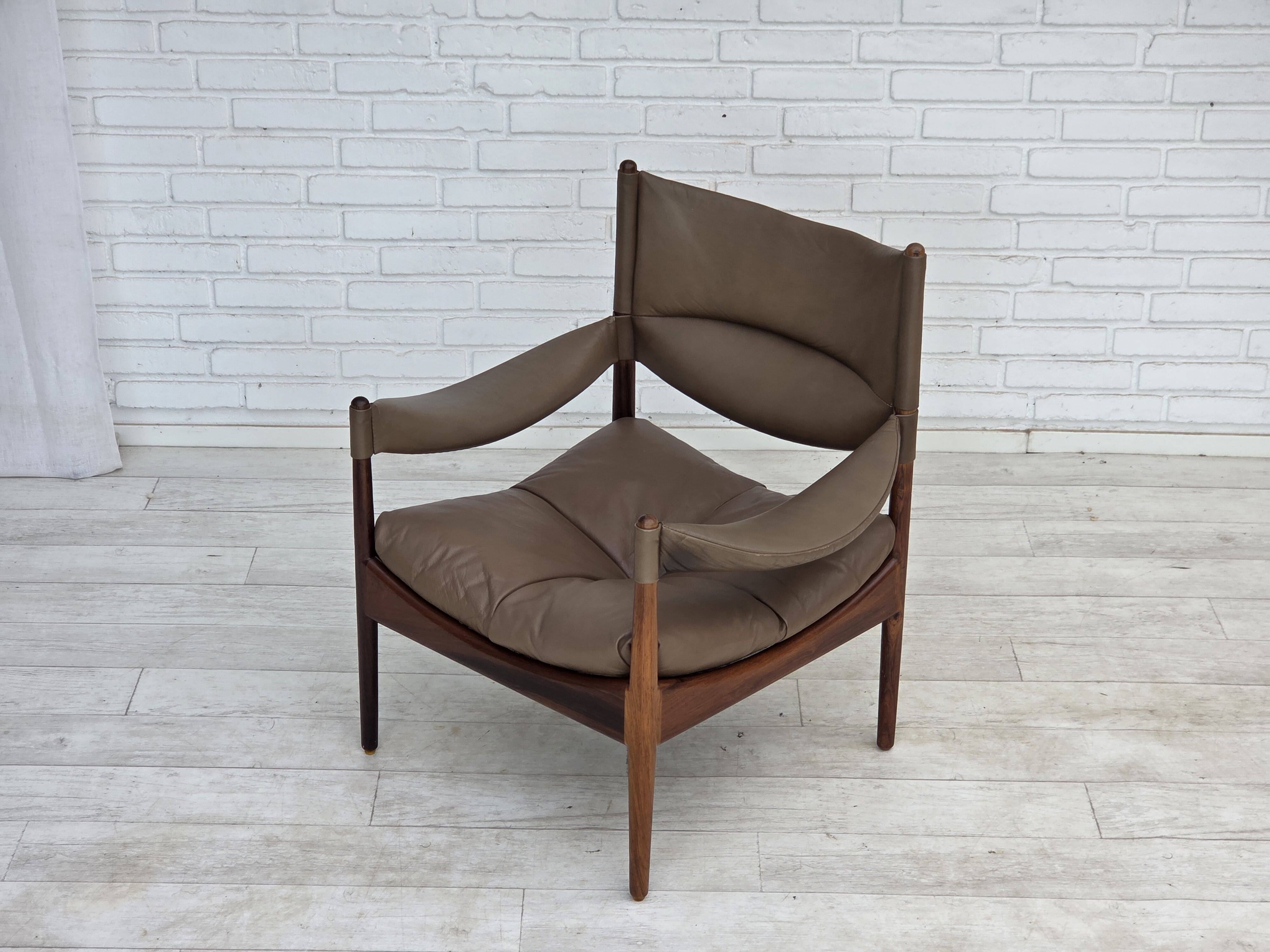 1970s, Danish design by Kristian Vedel, highback armchair model "Modus".