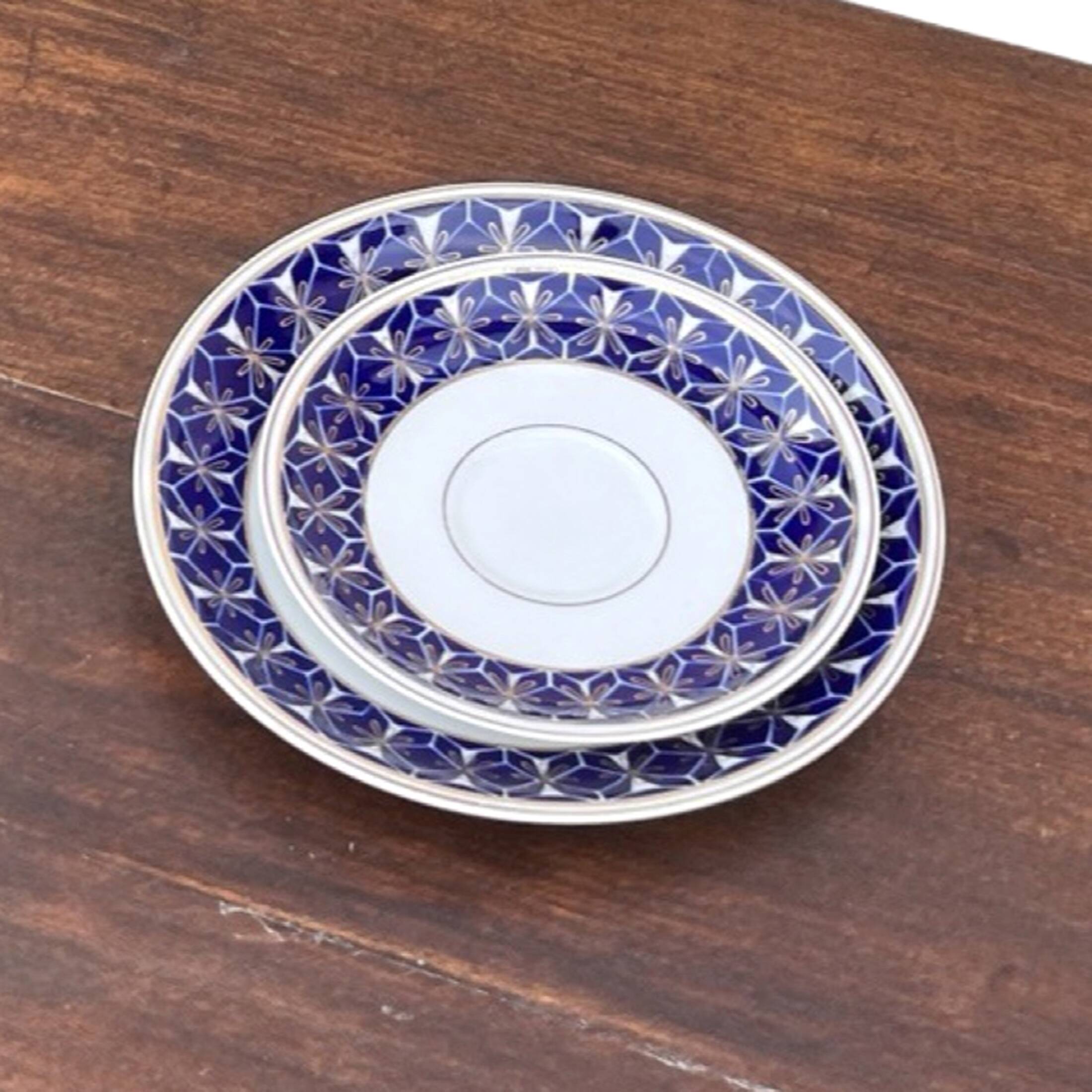 Trio, Lettin cobalt breakfast set, Germany 1970s.