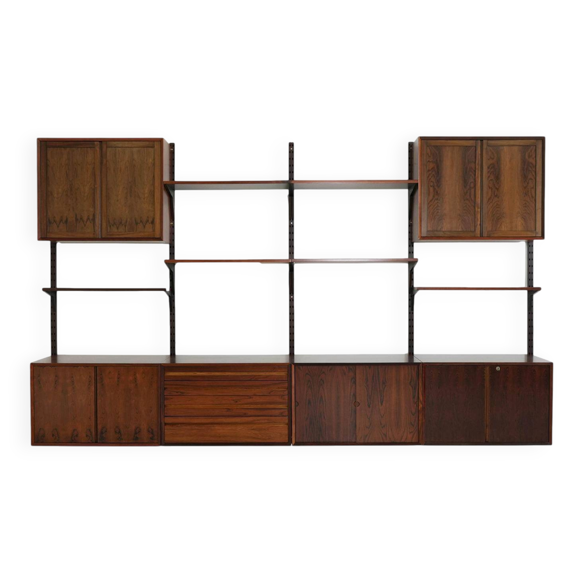 Modular shelving by Poul Cadovius, rosewood, 1970s